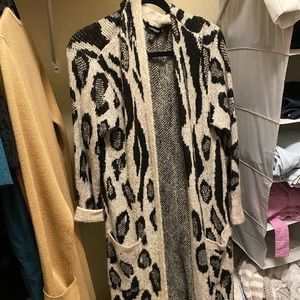 Express Animal Print Duster